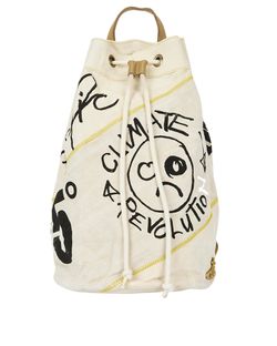 Vivienne Westwood Climate Revolution Backpack, Canvas, Beige, MIK, 2*
